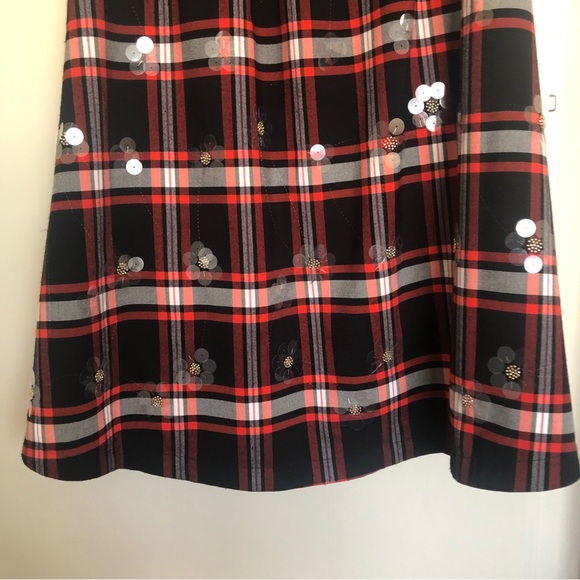 Anthropologie Maeve embellished plaid midi skirt. - Picture 13 of 14